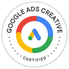Google Ads Creative Certified badge – Avinash Upadhyay, Impulse Media Indore